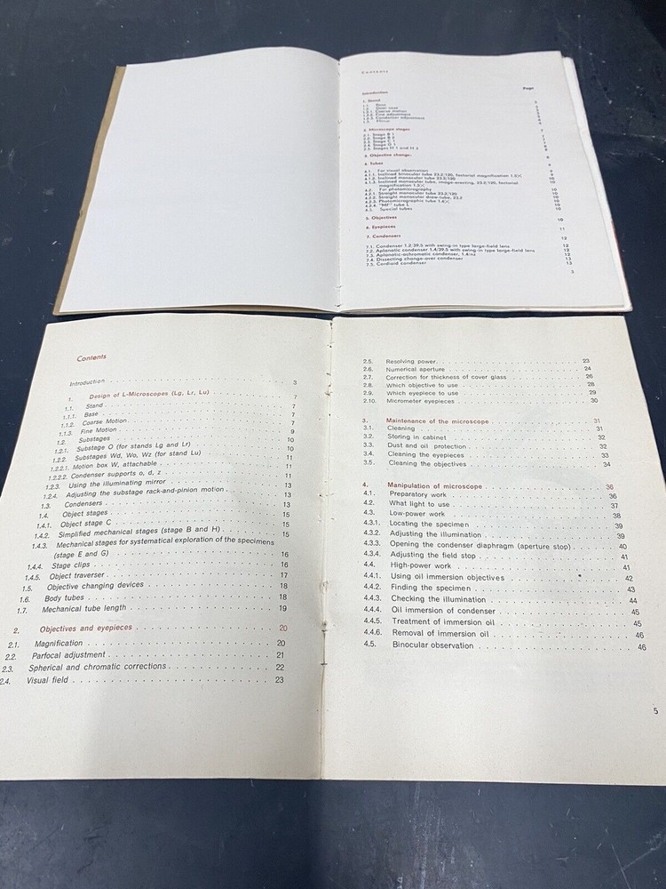 ausJena Microscope - User Guide / Manual / Instructions Book