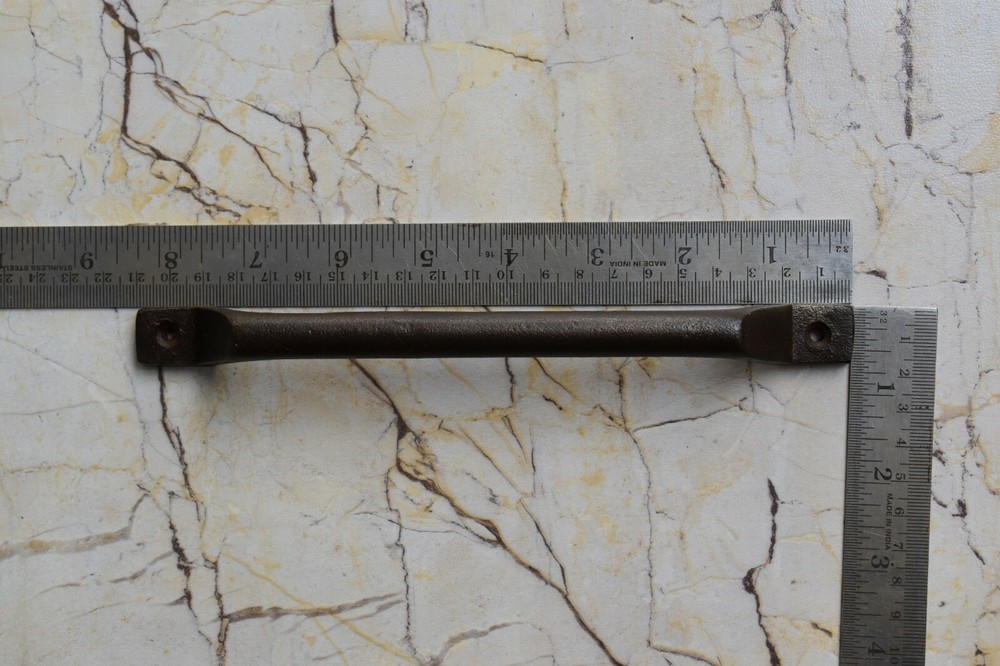 Rustic Vintage Cast Iron Barn Door Handle Cabinet Gate Handle Pull 4 Pcs