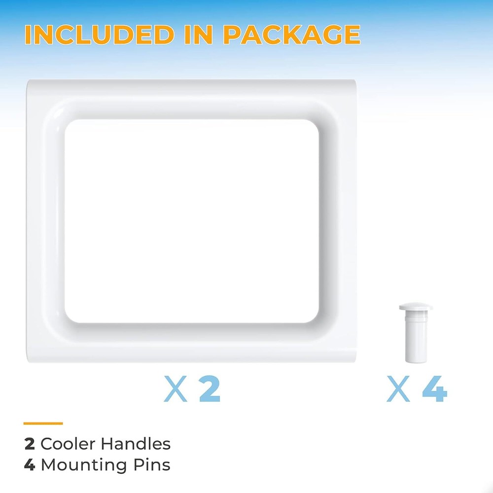 Cooler Handle Replacement Parts for Coleman 2-Way Handle,Xtreme White