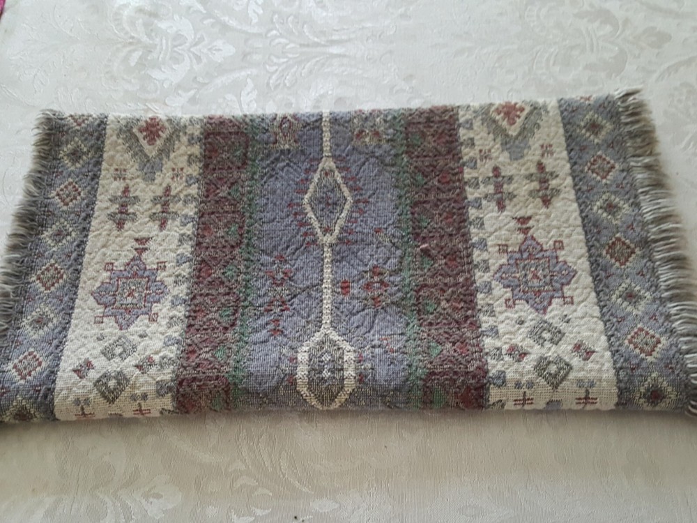 Israeli Table Topper Loomed Cloth- 30" X 14" Rectangle