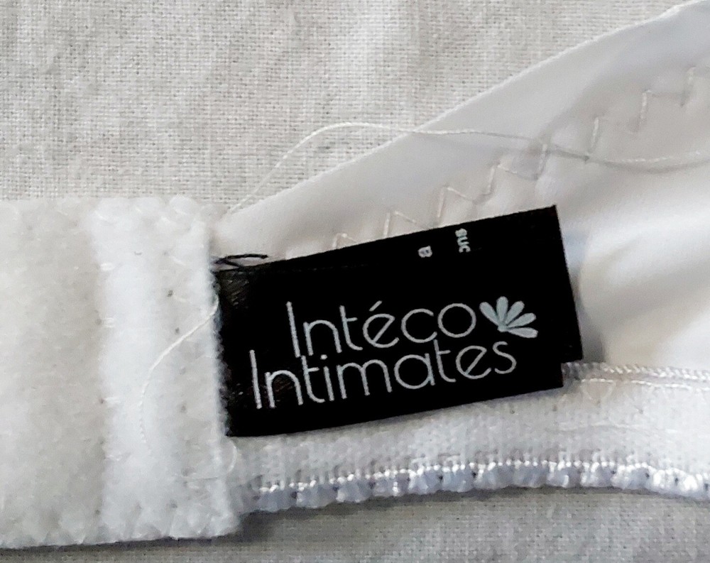 Inteco Intimates White Full Coverage Non Padded Wireless Bra Size 42D T48-1287