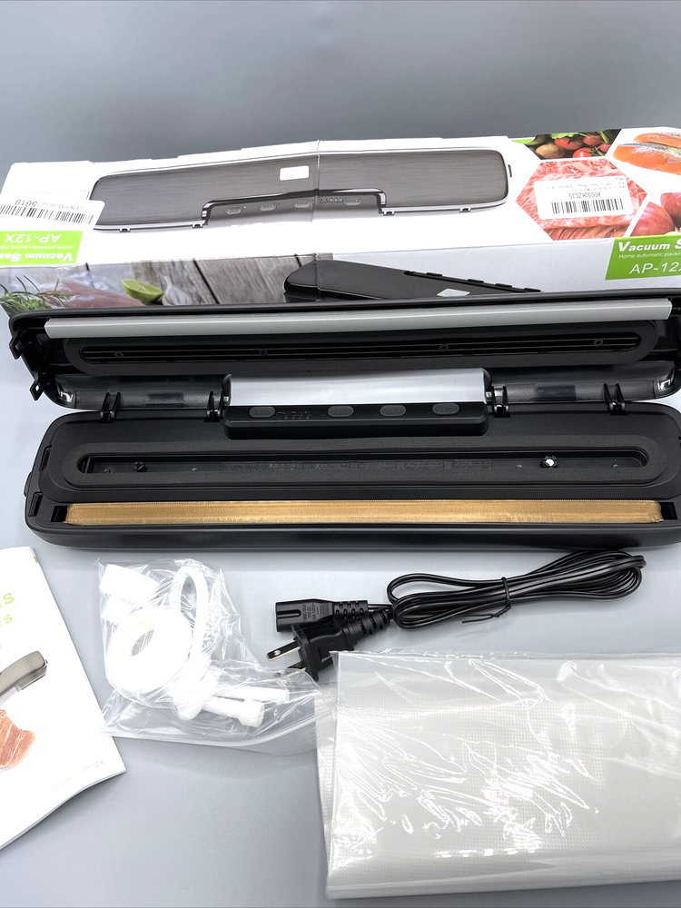 Vacuum Food Sealer Machine Compact Black