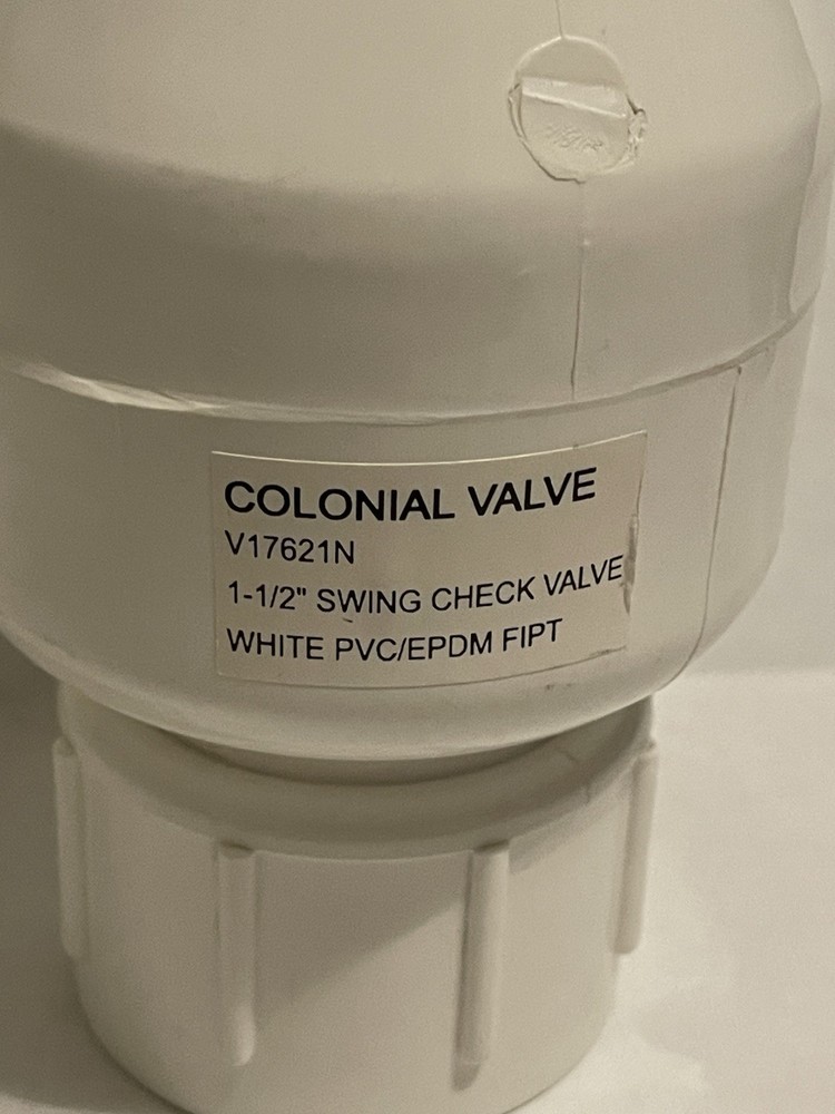 1-1/2” PVC Swing EPDM Check Valve