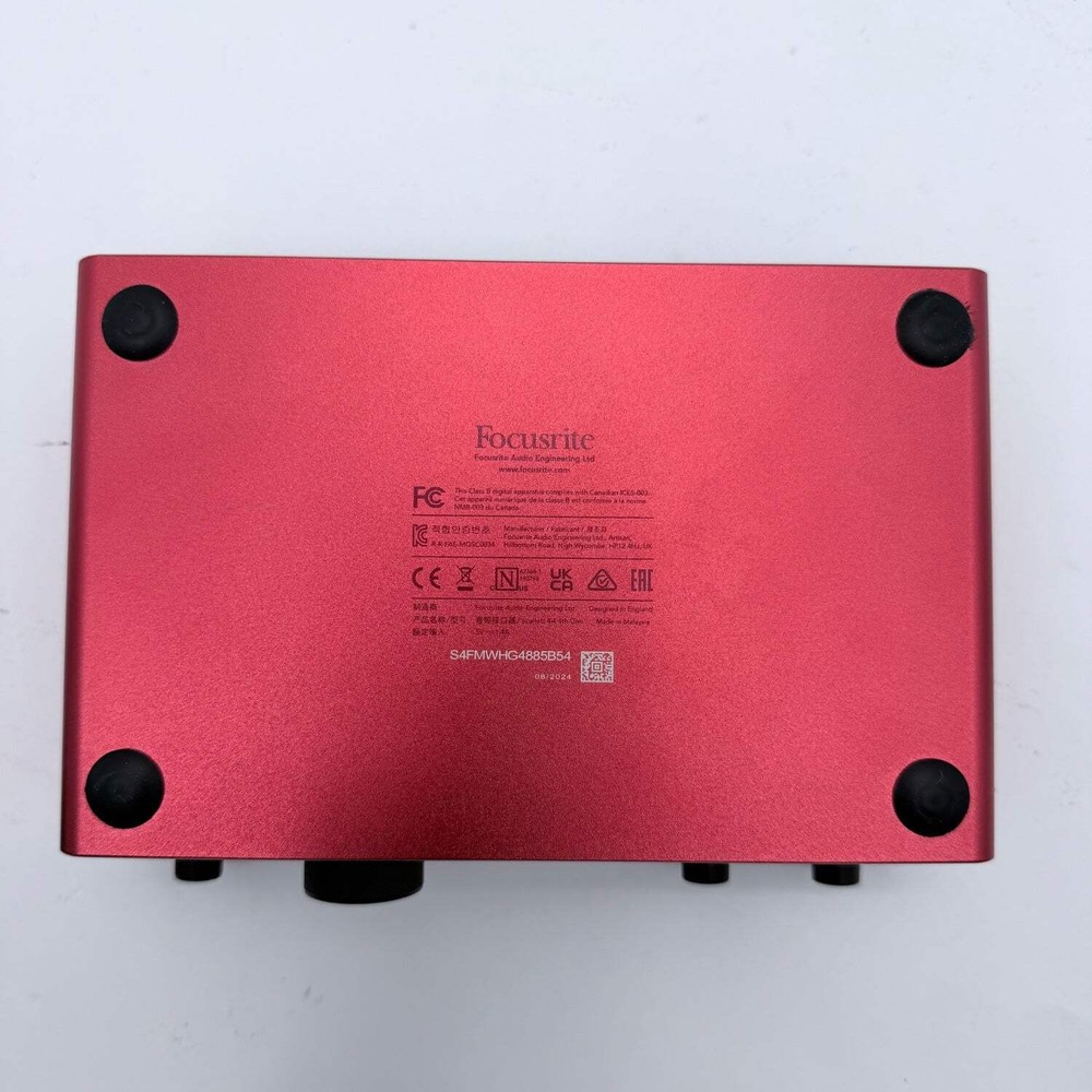 Focusrite Scarlett 4i4 4th Gen USB Audio Interface