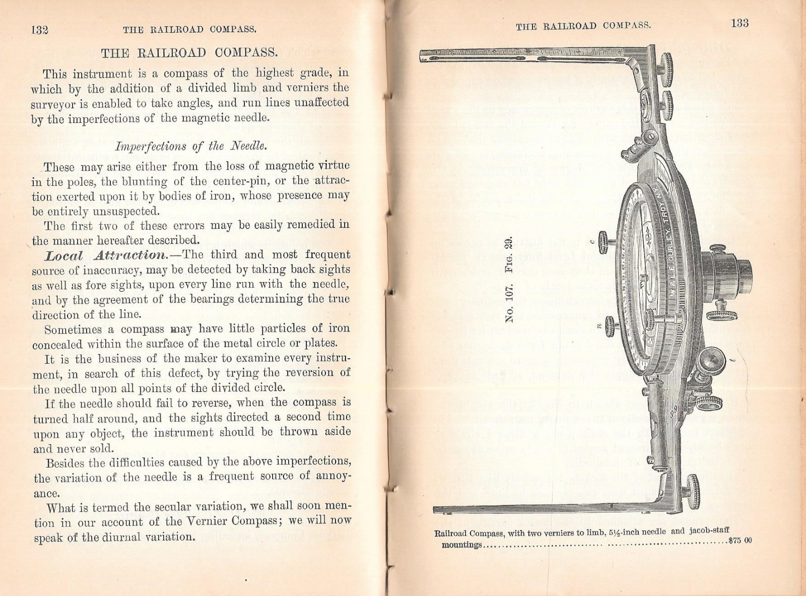 W. & L. E. GURLEY AMERICAN ENGINEERS & SURVEYING INSTRUMENTS - 1888