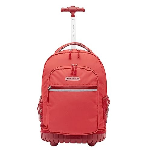 Rolling Backpack 18 Inch Red