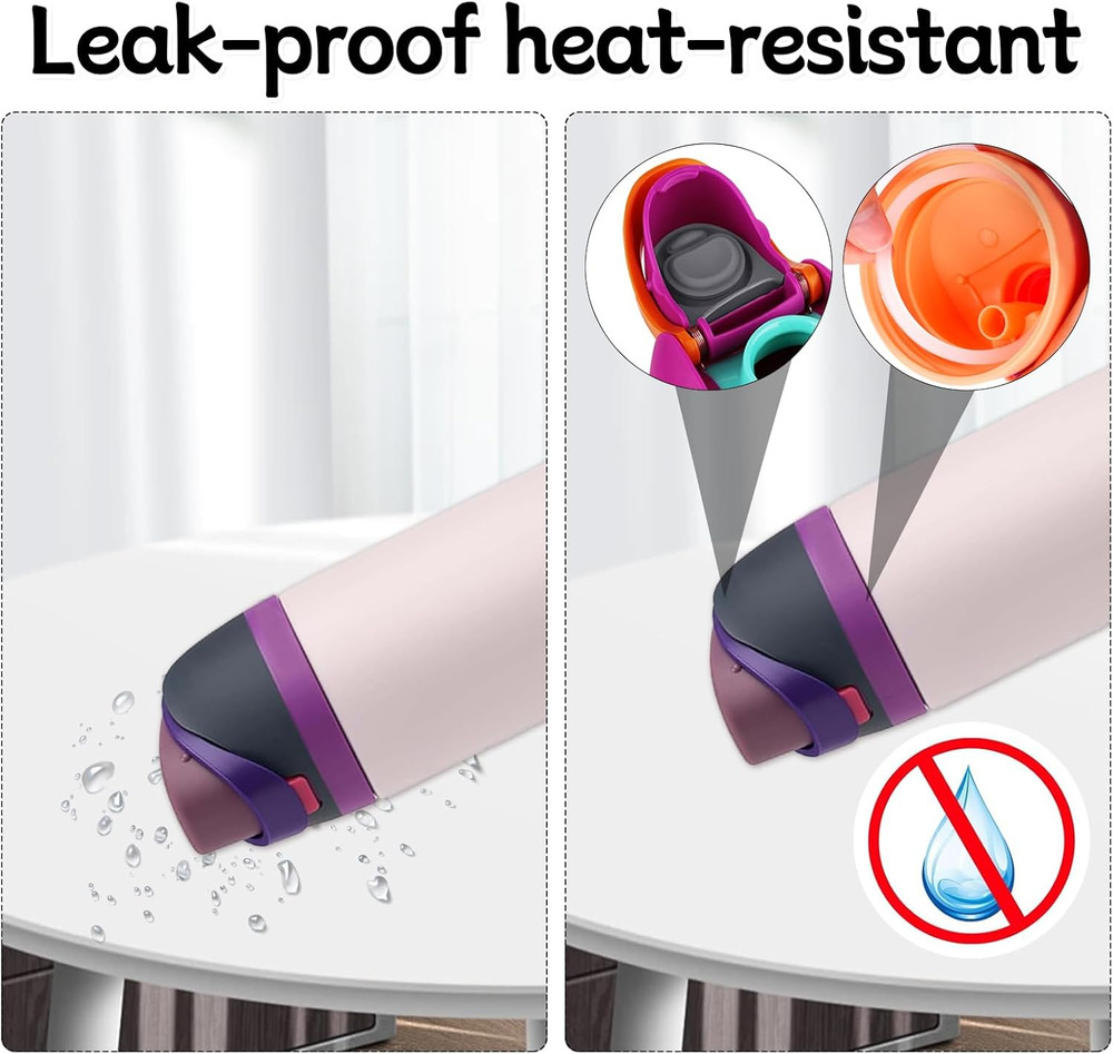 6 Sets Replacement Stopper and O Ring Gasket Compatible with Owala Freesip 24Oz