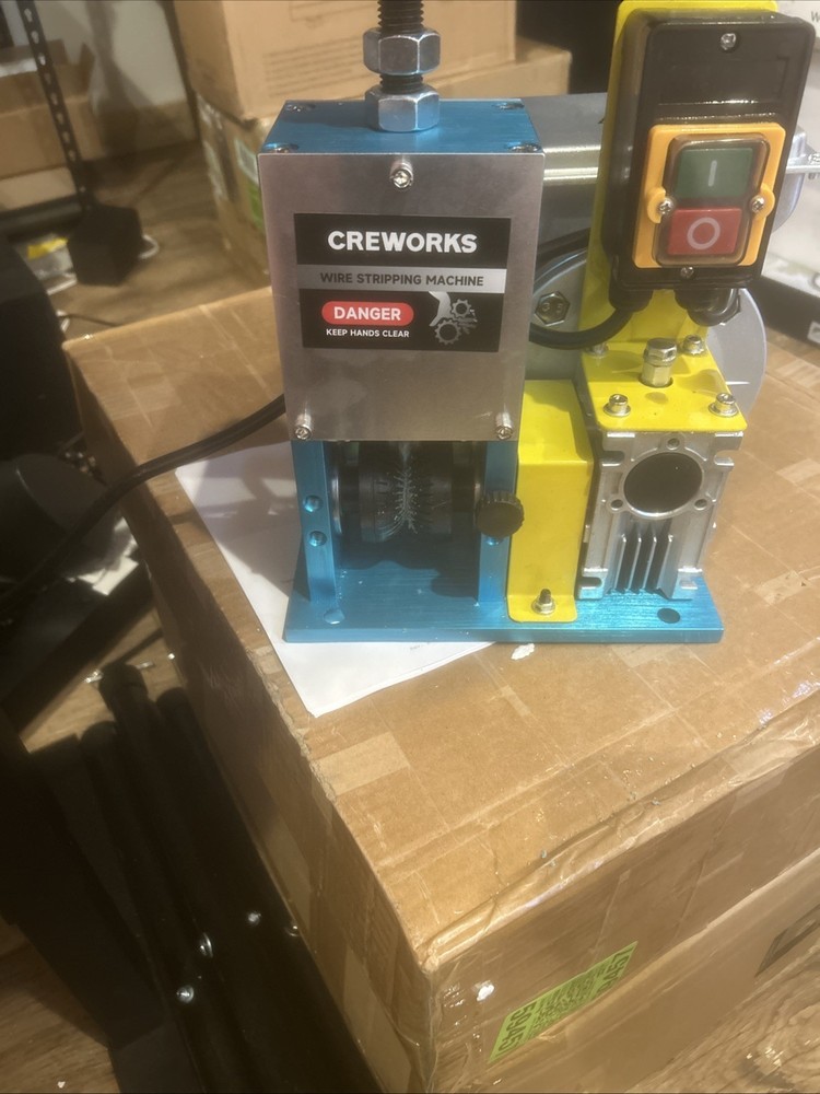 CREWORKS Electric Wire Stripper Machine, 0.06"-1" Automatic Wire Stripping