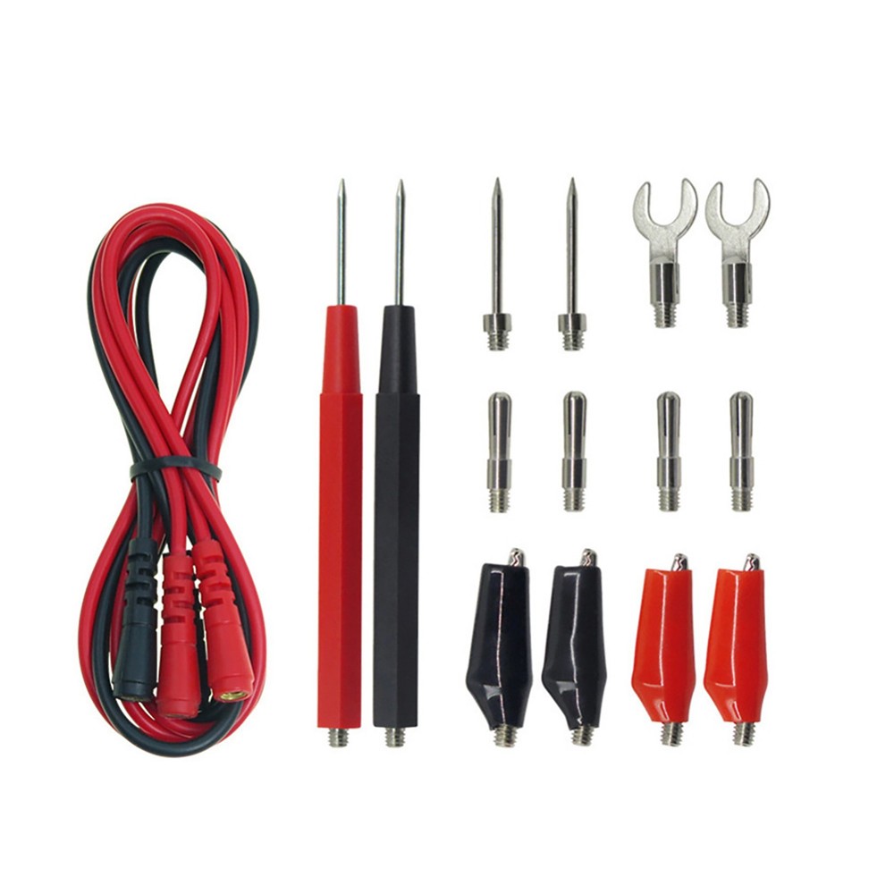 16Pcs Multifunction Digital Multimeter Probe Test Leads Kit For Volt Meter