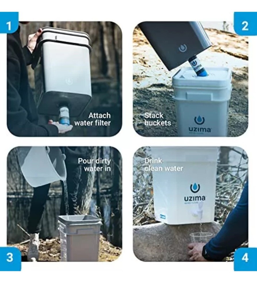 Community Camping Water Filter For Prepping, Emergency, Camping, Disasters