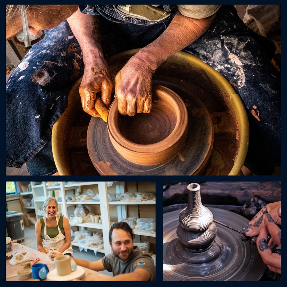 Extra Large Clay Texture Rollers with Pottery Stamps | 3 Texture Rollers | 6 ...