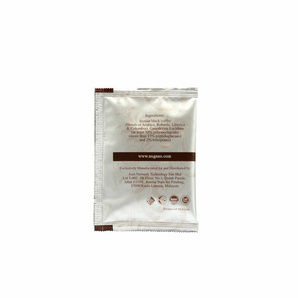 5x Nugano Premium Black Coffee with Ganoderma Extract, Sugar Free, Low Caffeine