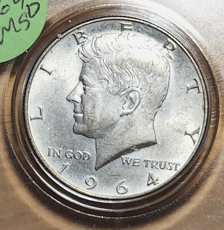 90% SILVER 1964  KENNEDY HALF #2