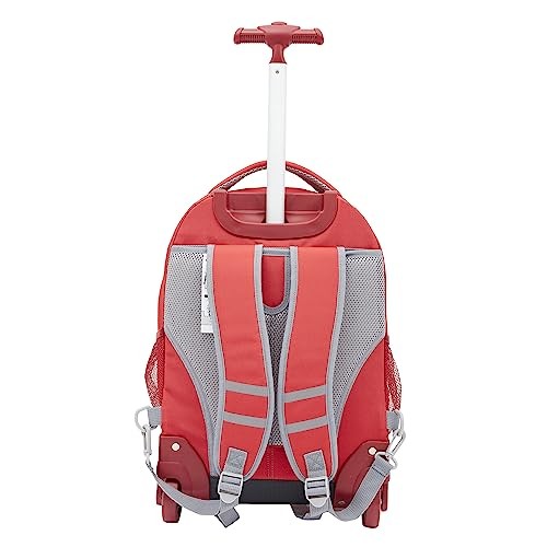 Rolling Backpack 18 Inch Red