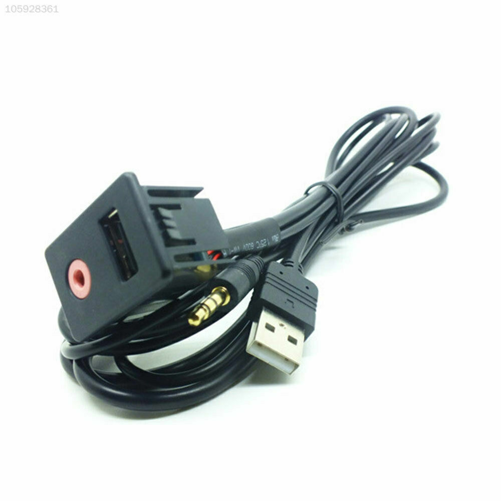 ABS AUX+USB Modification jack Switch Wire Audio Conversion Cable for VW Toyota