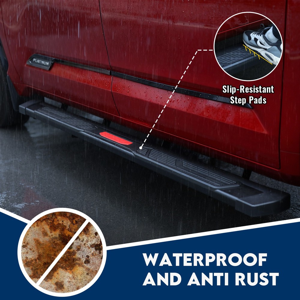Running Boards For 07-18 Silverado/Sierra 1500 2500 Double Cab 6" Side Step Bars