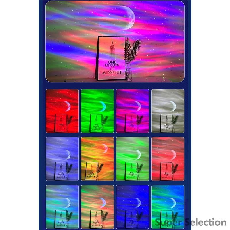 Ocean Wave Star Projector With Bluetooth Speaker, 31 Colors Galaxy Light, Remote