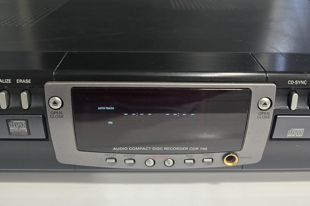 Philips CDR 765 Audio Compact Disc Recorder Tested WORKING / No Remote