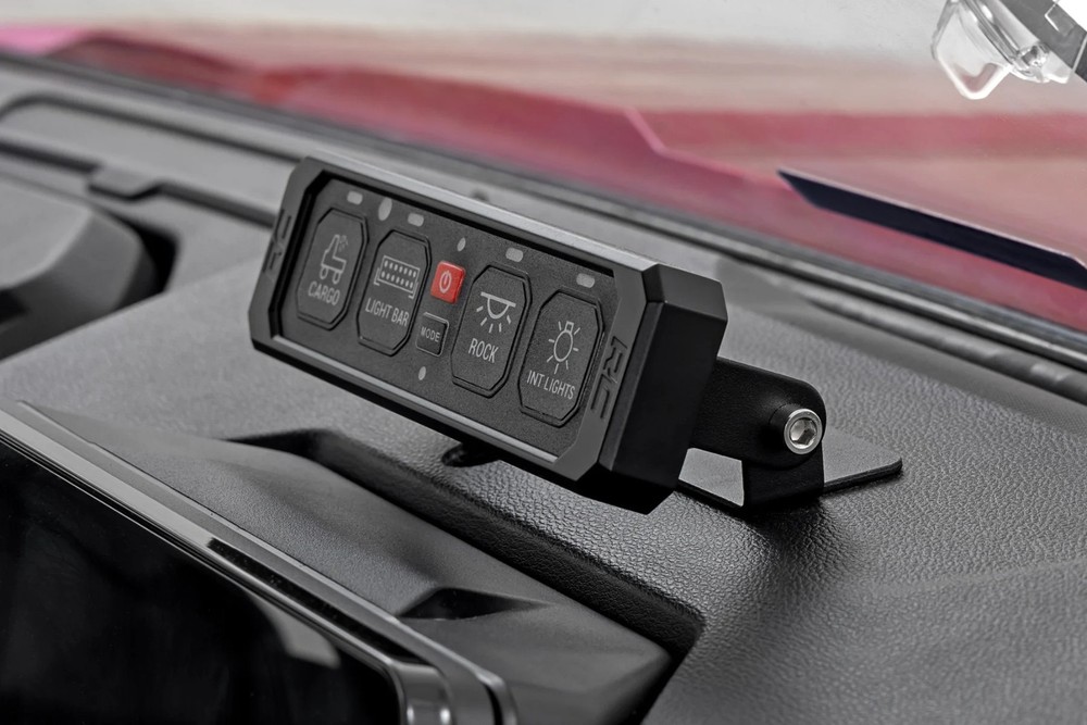 Rough Country 4 Gang Switch Panel | RGB Backlit | Multifunction Modes - 70965