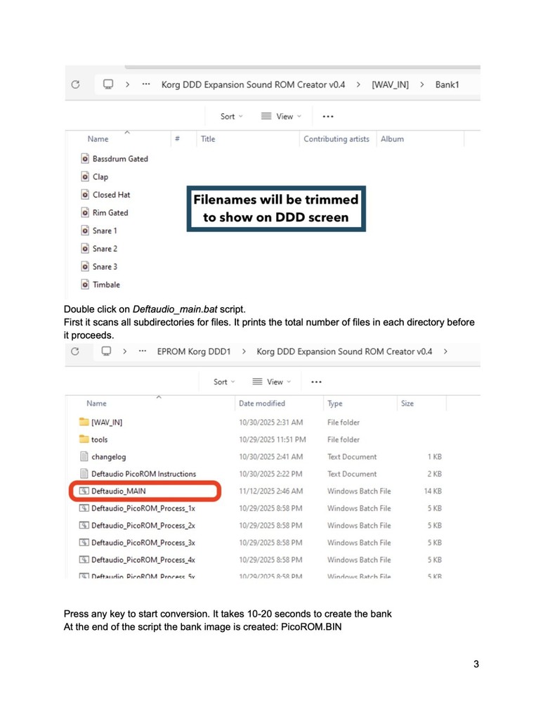 Deftaudio Programmable PCM card for Korg DDD-1 / DDD-5