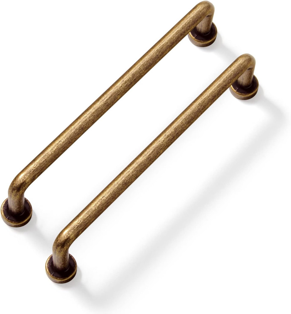 24 Pack Antique Brass Cabinet Pulls - 5" Sleektouch Handles for Kitchen & Bath