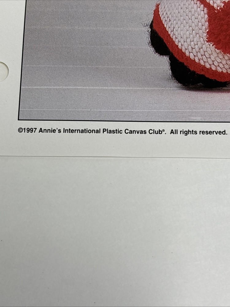 Doll's Roller Skates Annie's Attic Plastic Canvas Pattern Page