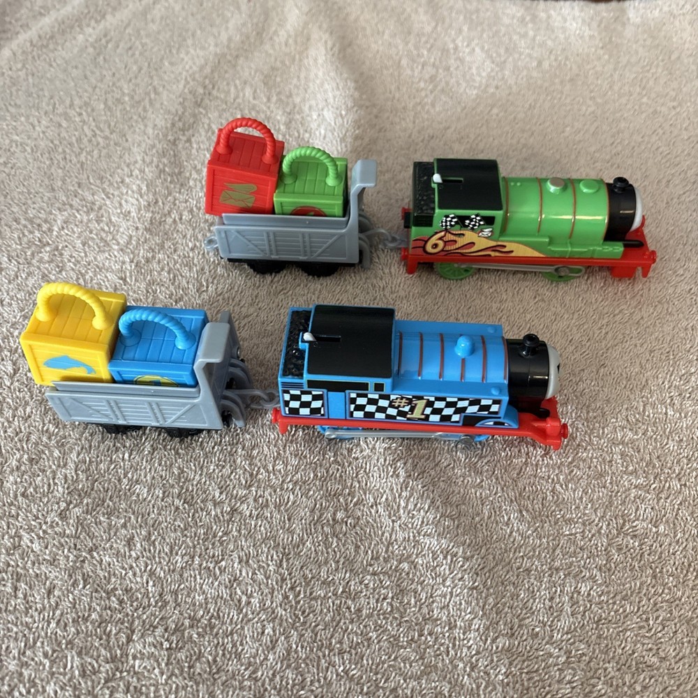 Thomas & Percy Train Cargo Race Friends Replacement Engines Cargo Car & Boxes