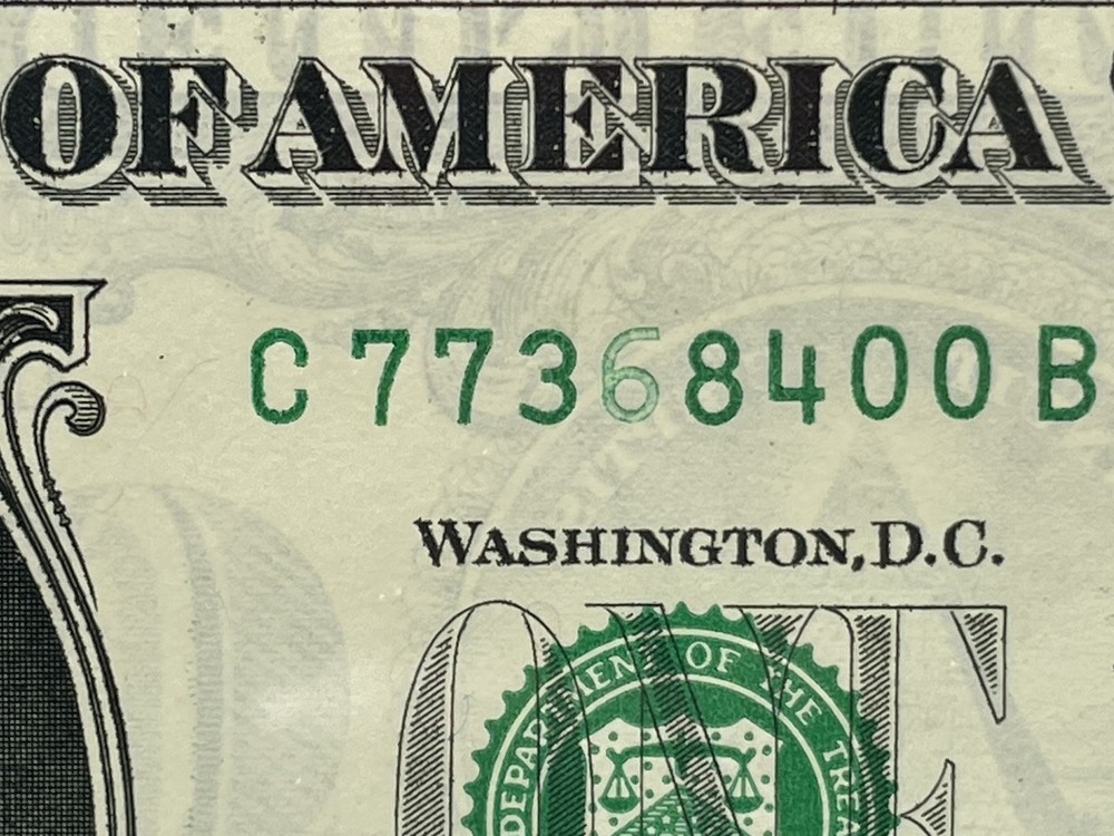 "INSUFFICIENT INK ERROR" MISSING 6’s + “OVER INK ERROR” 3’s UNCIRCULATED BEP 🧱