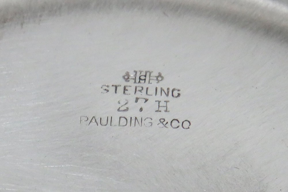 SPAULDING & CO STERLING SILVER HANDLE PASTRY BASKET