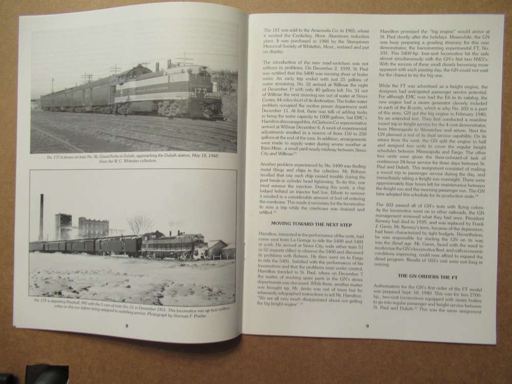 Great Northern Reference Sheet 350 Early Passenger Diesels