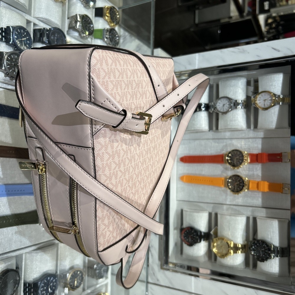 Michael Kors Jaycee Medium Zip Pocket Backpack MK Powder Blush
