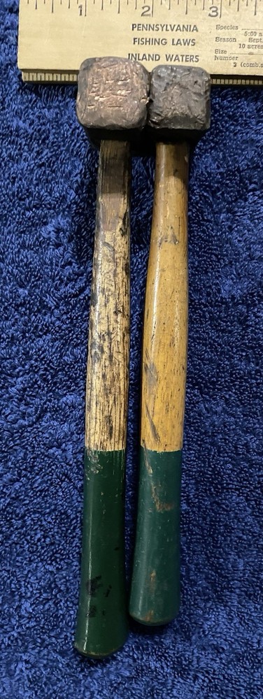 Vintage Custanite Flex-Flo Copper Hammers USA