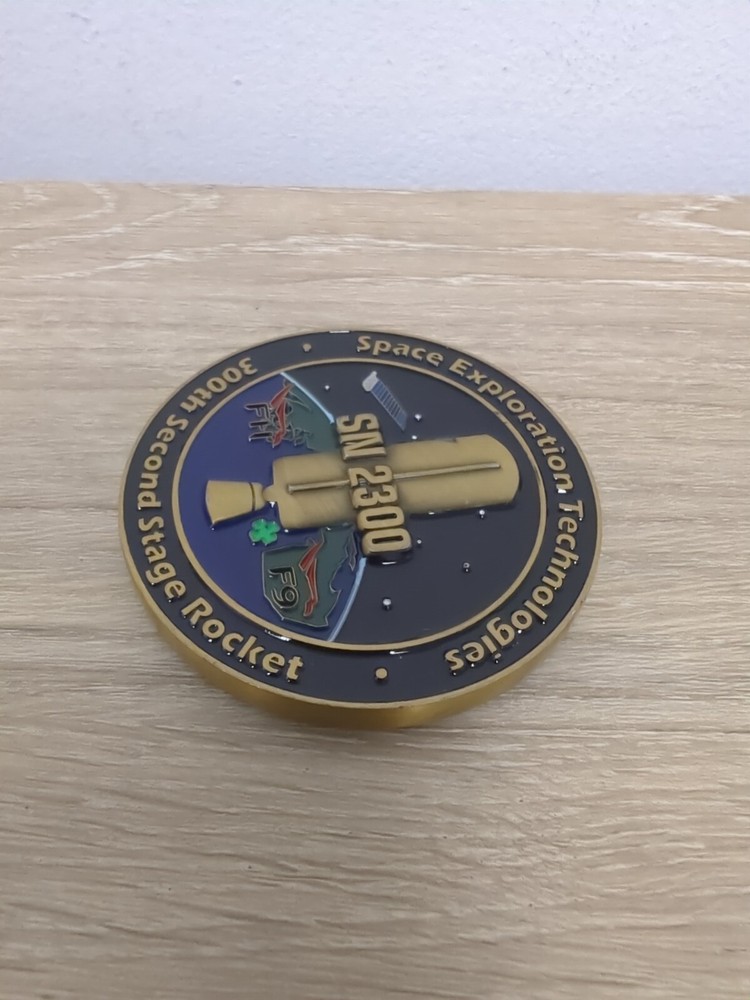 SpaceX - 300th Merlin D Vacuum Engine Commemorative Coin