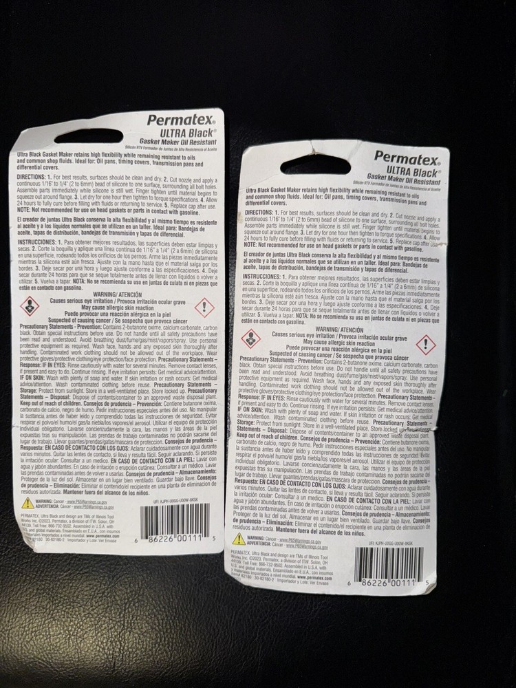 2-Pack Permatex 82180 Gasket Maker Ultra Black