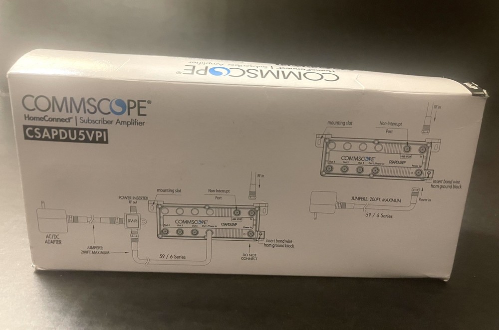 CommScope House Amplifier, Power Supply For Coaxial Cable. Xfinity, Cox Charter