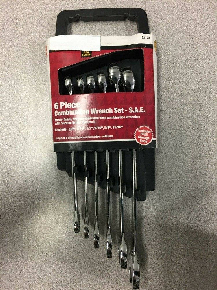 Multiple x 8.8 in. L SAE Wrench Set 6 pc 25774