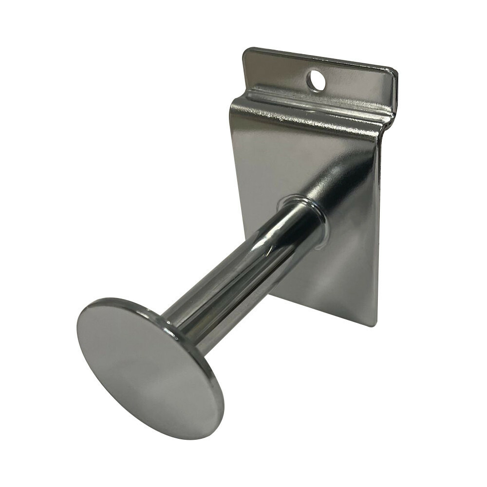 3-inch Chrome Slatwall Single Garment Hook Slatwall Hanger PACK 2