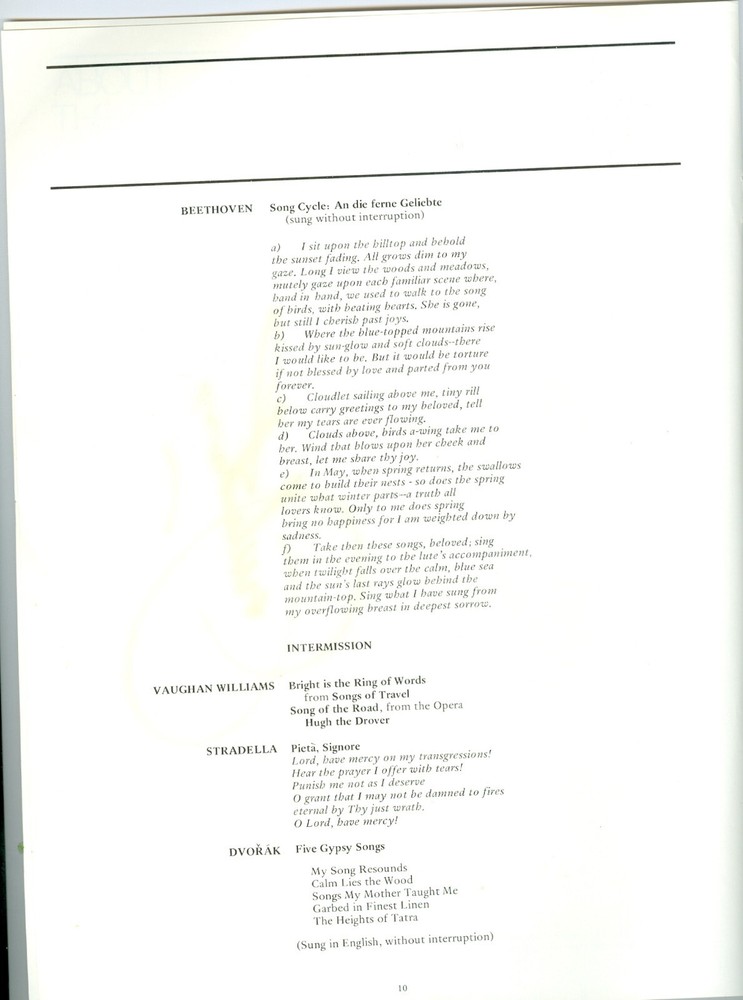 Jon Vickers Opera Tenor autograph signed 1976 Carnegie Hall Program (1926-2015)