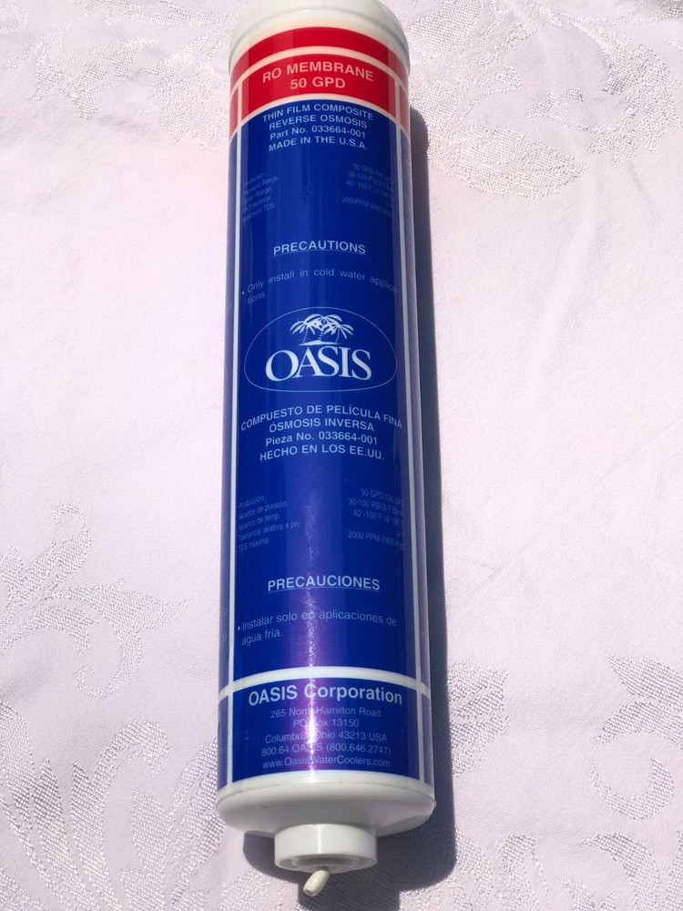 OASIS RO THIN FILM COMPOSIT MEMBRANE REPLACEMENT FILTER RED 033664-001 50 GPD