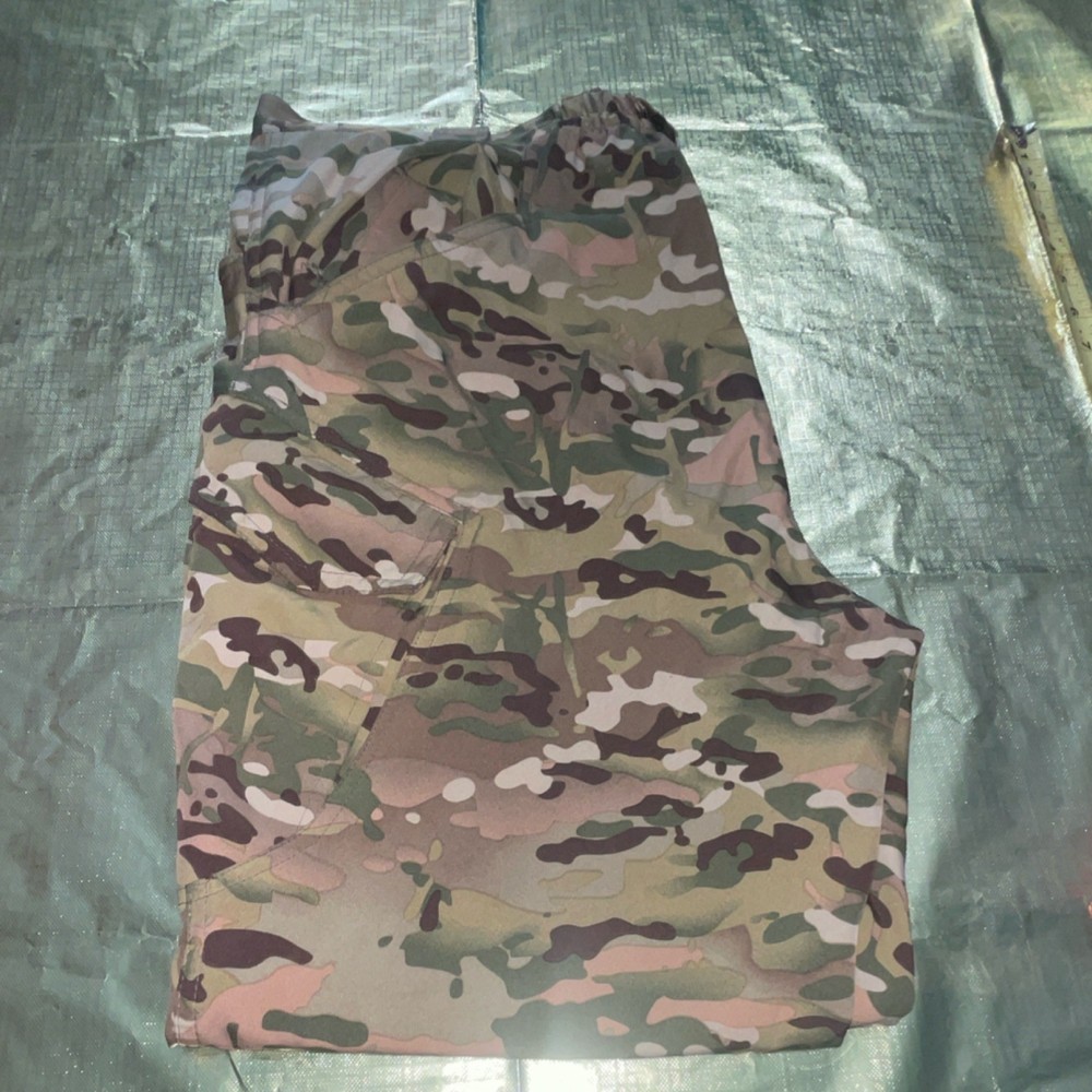 Multicam Camouflage Multicolor Polyester Tactical Pants Regular Fit 3XL