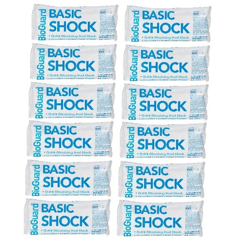 BioGuard Pool Chemicals Kit - 25 lbs Basic Tabs - 12 lbs Basic Shock - 2 Back...
