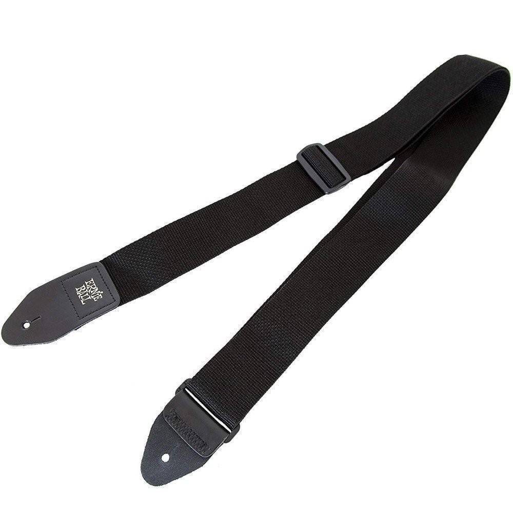 Ernie Ball Guitar Strap Polypro Black Nylon Wide Value 3 Pack Bundle