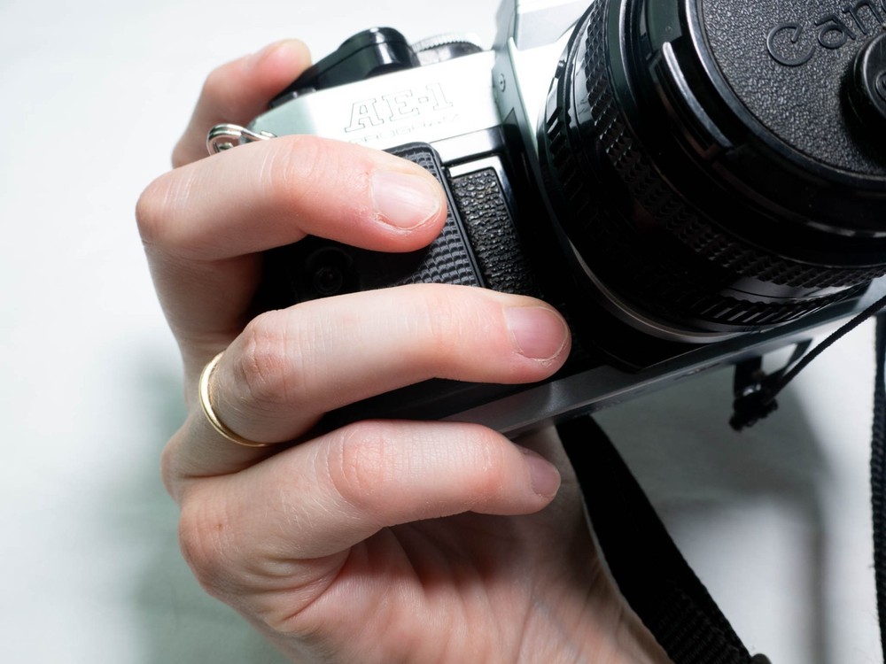 3D Printed Replacement Finger Grip Front Battery Cover For A-1 and AE-1 Program