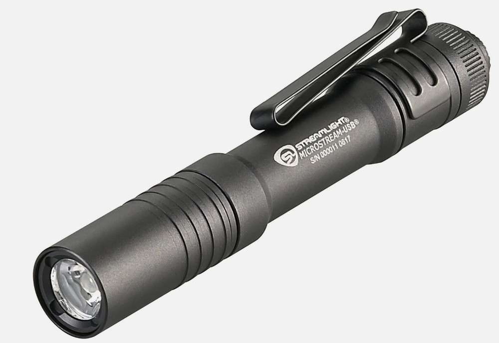Streamlight 66601 Microstream USB Rechargeable 250 Lumens LED Flashlight - Black