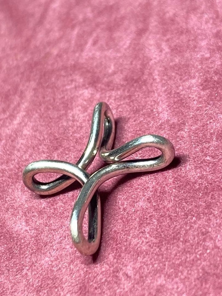Cross-shaped necklace component, Tiffany & Co. Infinity Cross