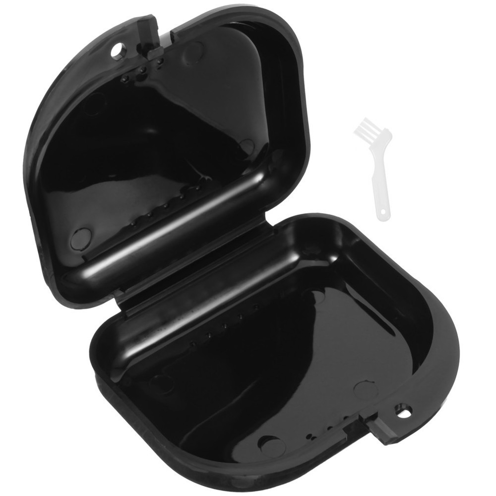 1 Set Multi-use Denture Case Travel Retainer Case Retainer Boxes Denture