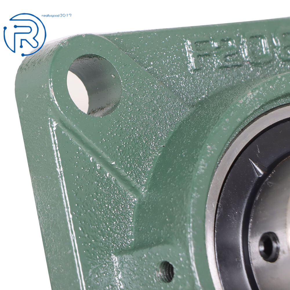 10PCS 1-1/2" Bore UCF208-24 Pillow Block Flange Bearing 4 Bolt Solid Base