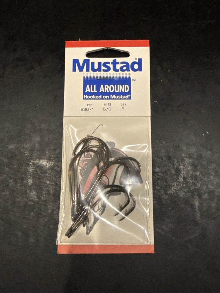 Mustad Ref 92671 Size 5/0 Qty 8 Per Pack
