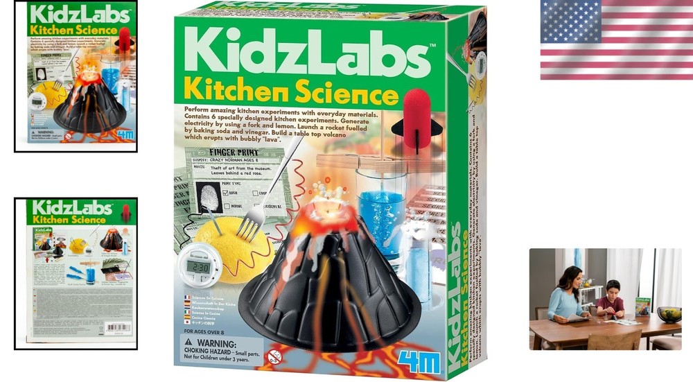 4M Kitchen Science Kit: DIY STEM Experiments for Kids Age 8+ - Fun Learning!