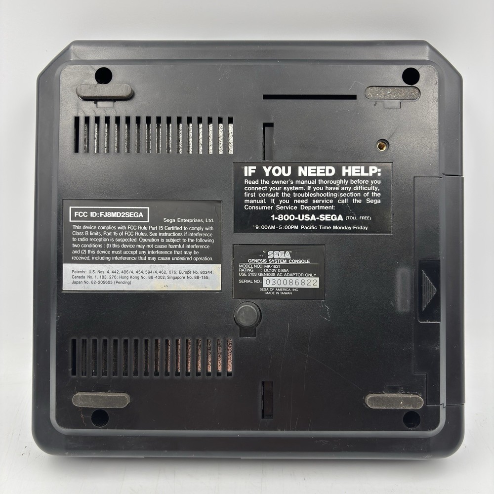 SEGA GENESIS Model 2 MK-1631 Console OEM Controller Cords & System Bundle Tested